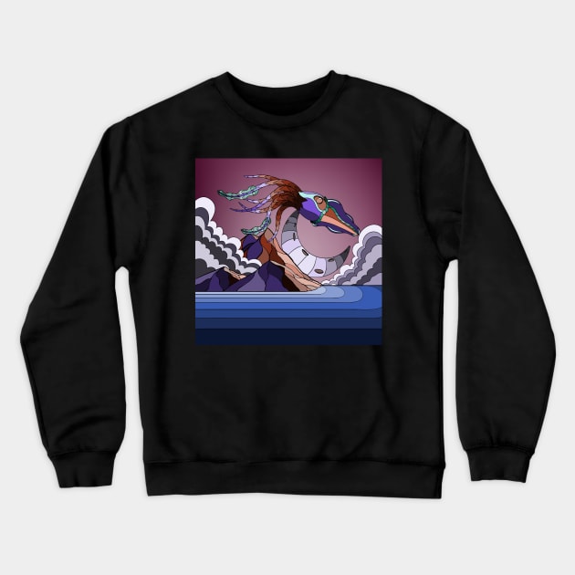 Giant sky squid Crewneck Sweatshirt by Bagaz